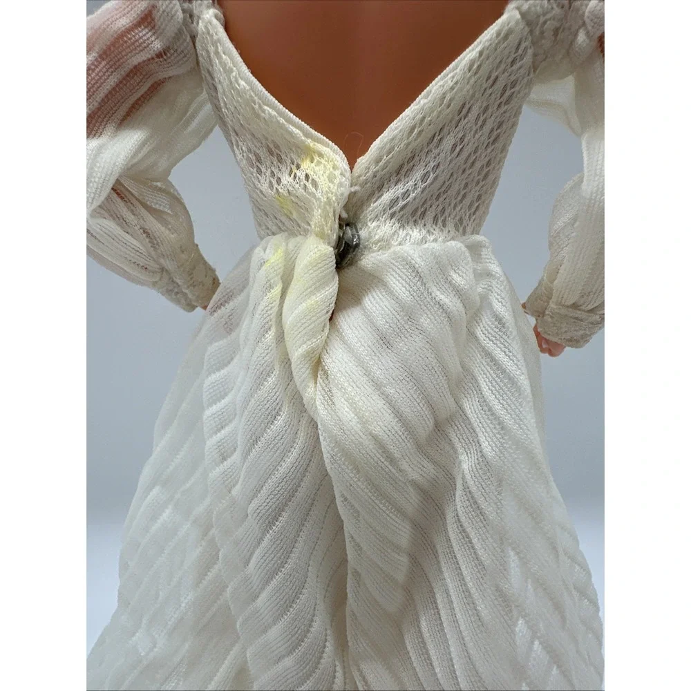 1979 Barbie Here Comes the Bride Dress #1416 Vintage White Wedding Gown Mattel